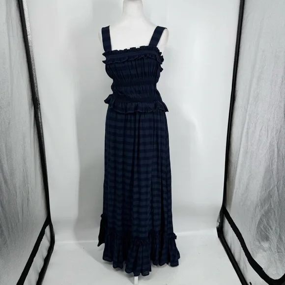 Tularosa ida maxi dress blue stripe